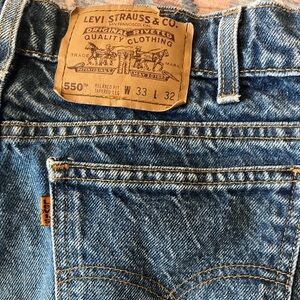 Vintage Orange Tab Men’s 550 Levi’s 33x32